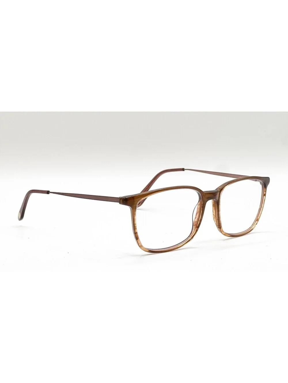Ottoto 083101-014 Brown Gold Square Authentic Eyeglass Frames 54-16-140